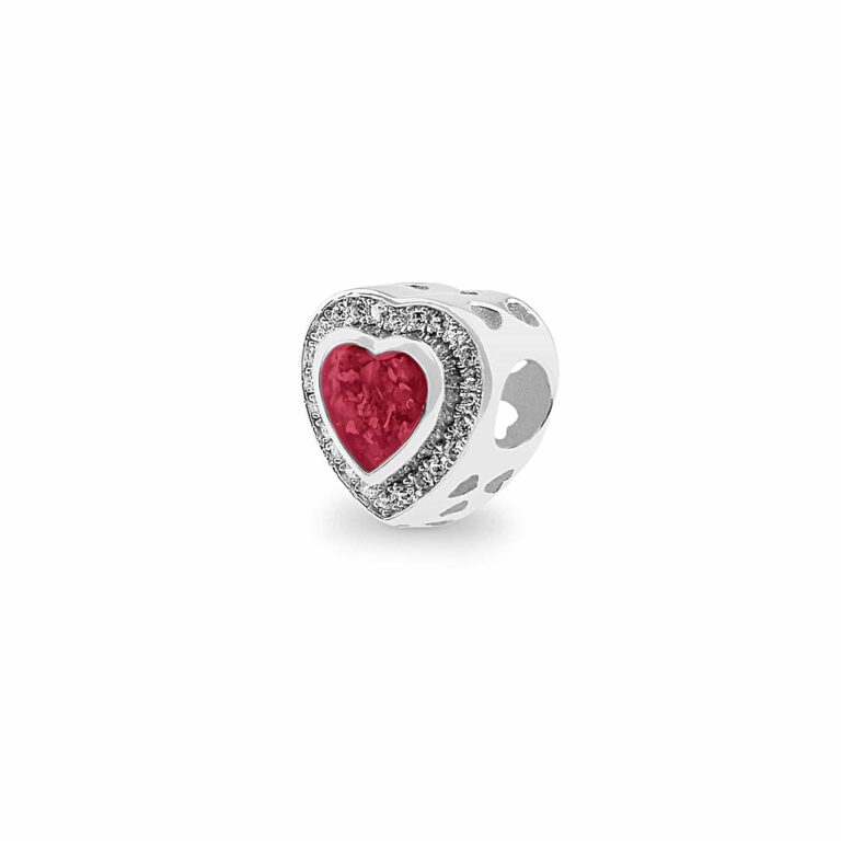 Comfort Memorial Ashes Charm Bead with Fine Crystals